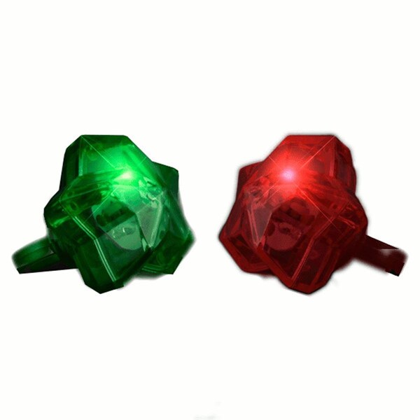 Endless Games Flashing Star Shaped Festive Christmas Ring, 24PK EN3332162 - main